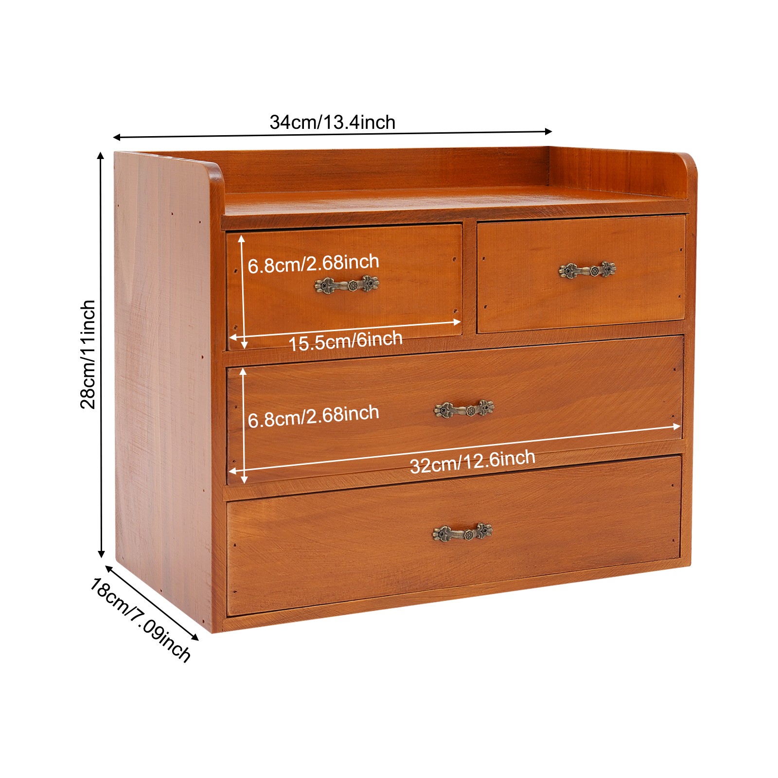 Desk Drawer Organizer, Desktop Organizer With Drawers, Office Organization