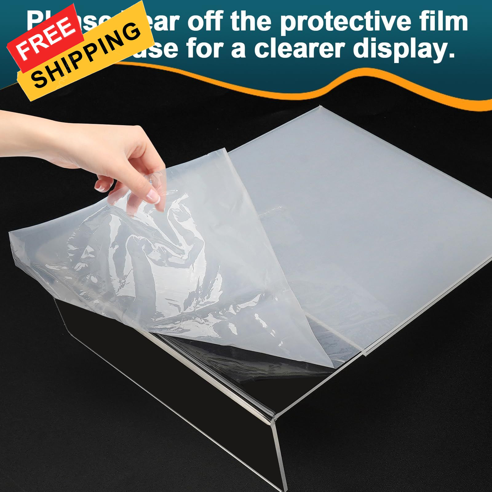 12 Pack Acrylic Sign Holder 12 Pack-L Shape-8.5X11, 12 Shape-8.5X11