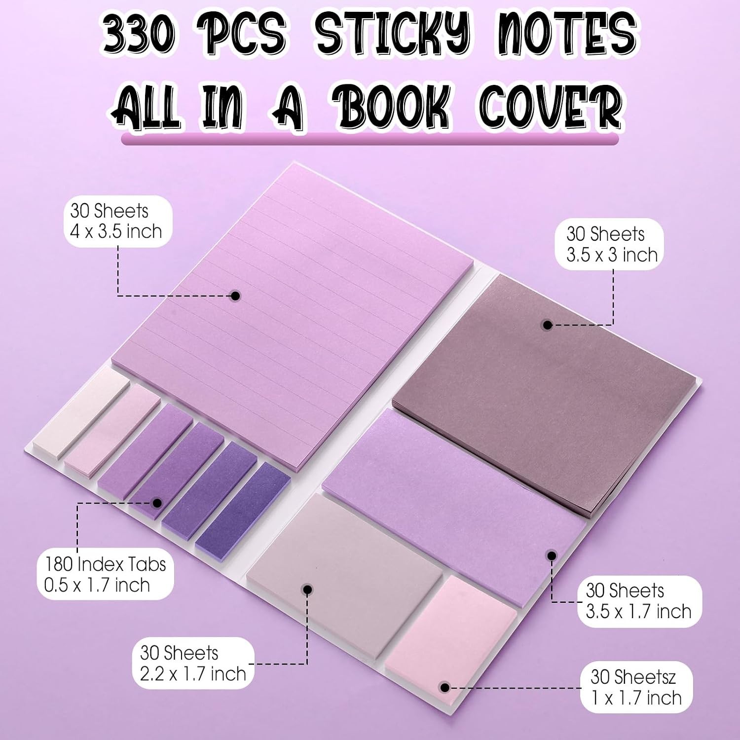 Practical 38-Piece Office Supplies in Stylish Purple – Perfect for Organizing
