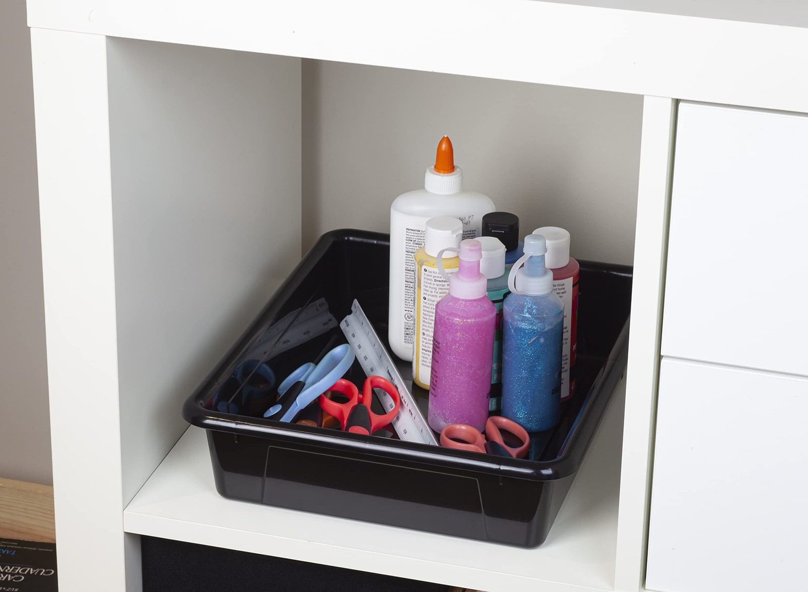Storex Letter Size Flat Storage Tray – Organizer Bin for Classroom, Office an…