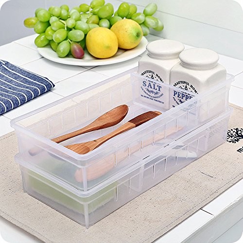 Desk Drawer Organizer Tray Set of 4 (2 Large + 2 Small) 10.24 Inch – Adjustable