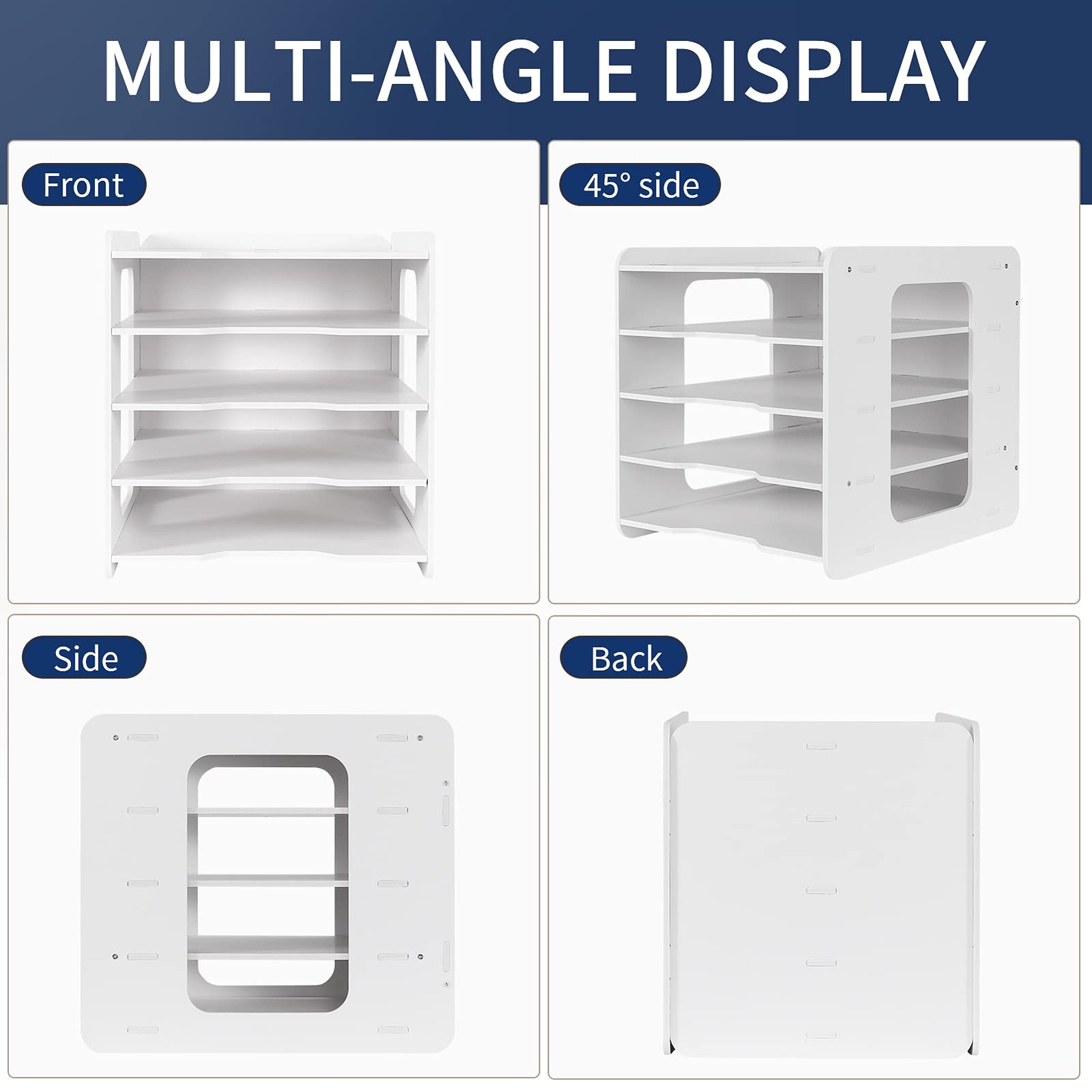 Letter Tray Paper Organizer Desk Tidy File Document Holder A4 5 Tier