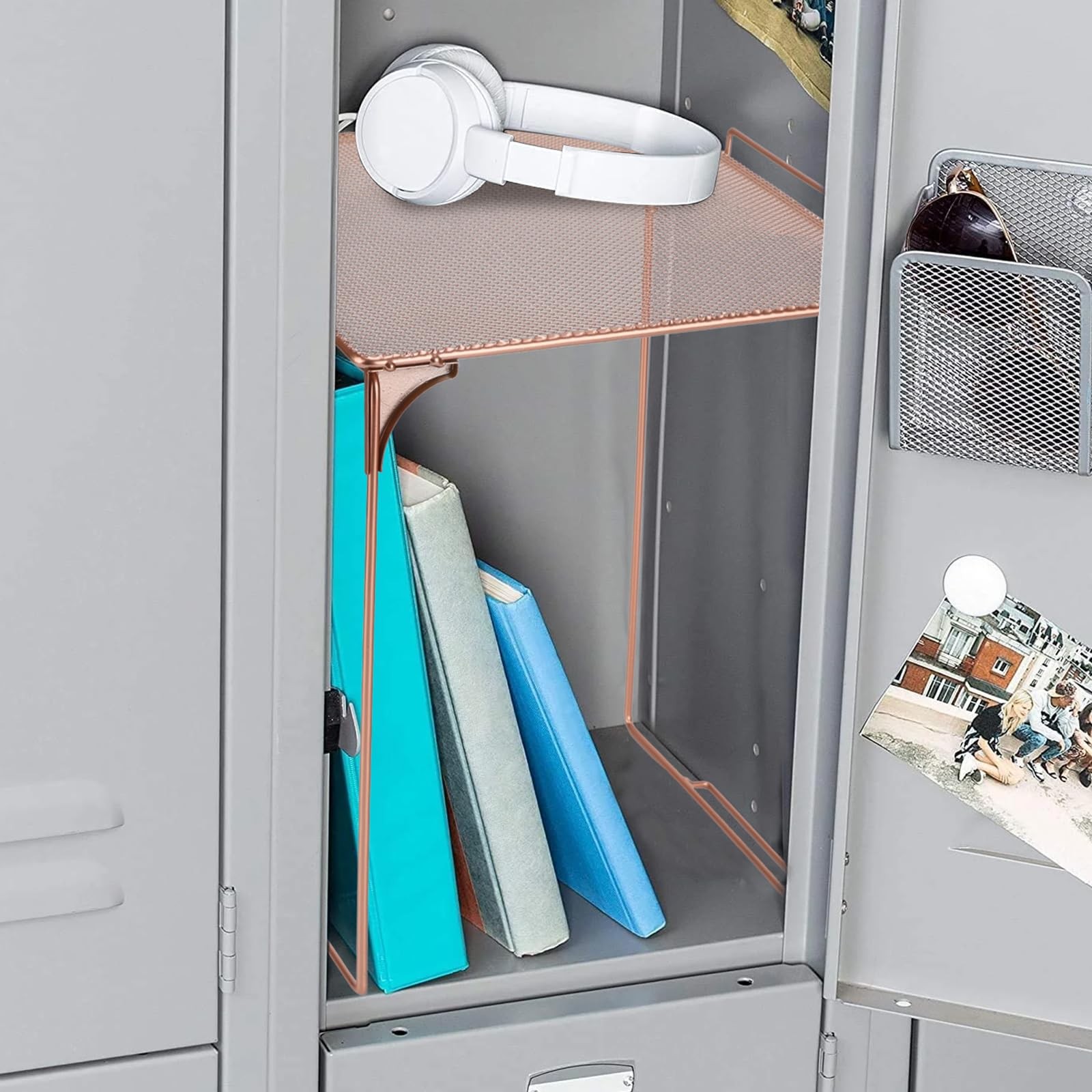 Locker Organizer Shelf Stackable Extra Locker Shelf for Locker Organizer Stor…