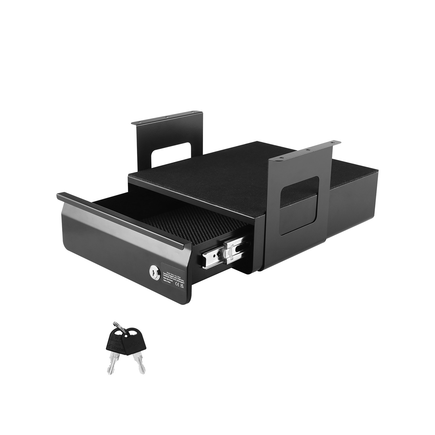 Uimoso 13 in Lockable Slide-Out Under Desk Drawer for Office and Home Use