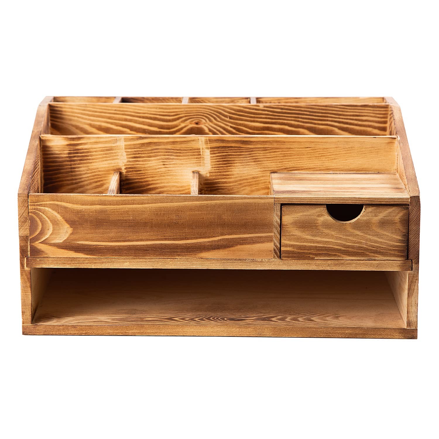 Wood Desk Drawer Organizers File Pen Holder Decor Baked Color