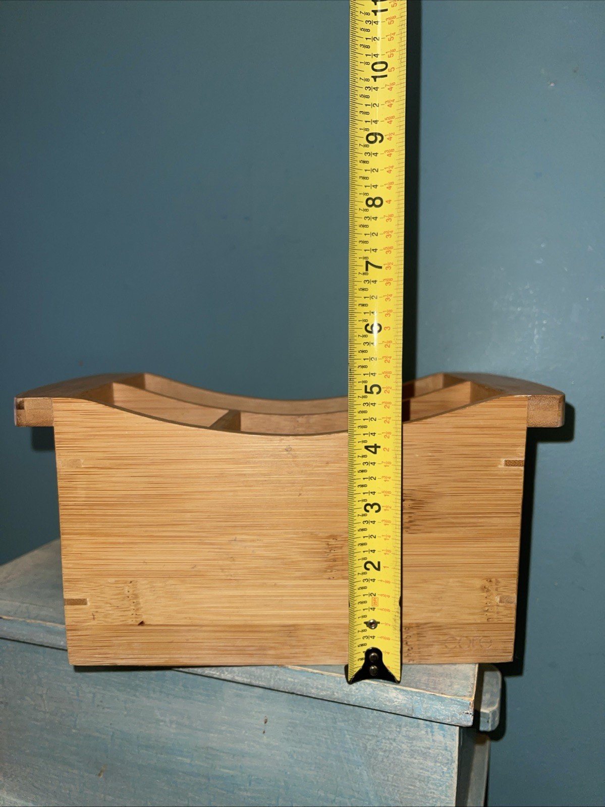 2 Piece Bamboo Desk Set Up To 5 slot Charging Station Pencil/Mail Holder 449