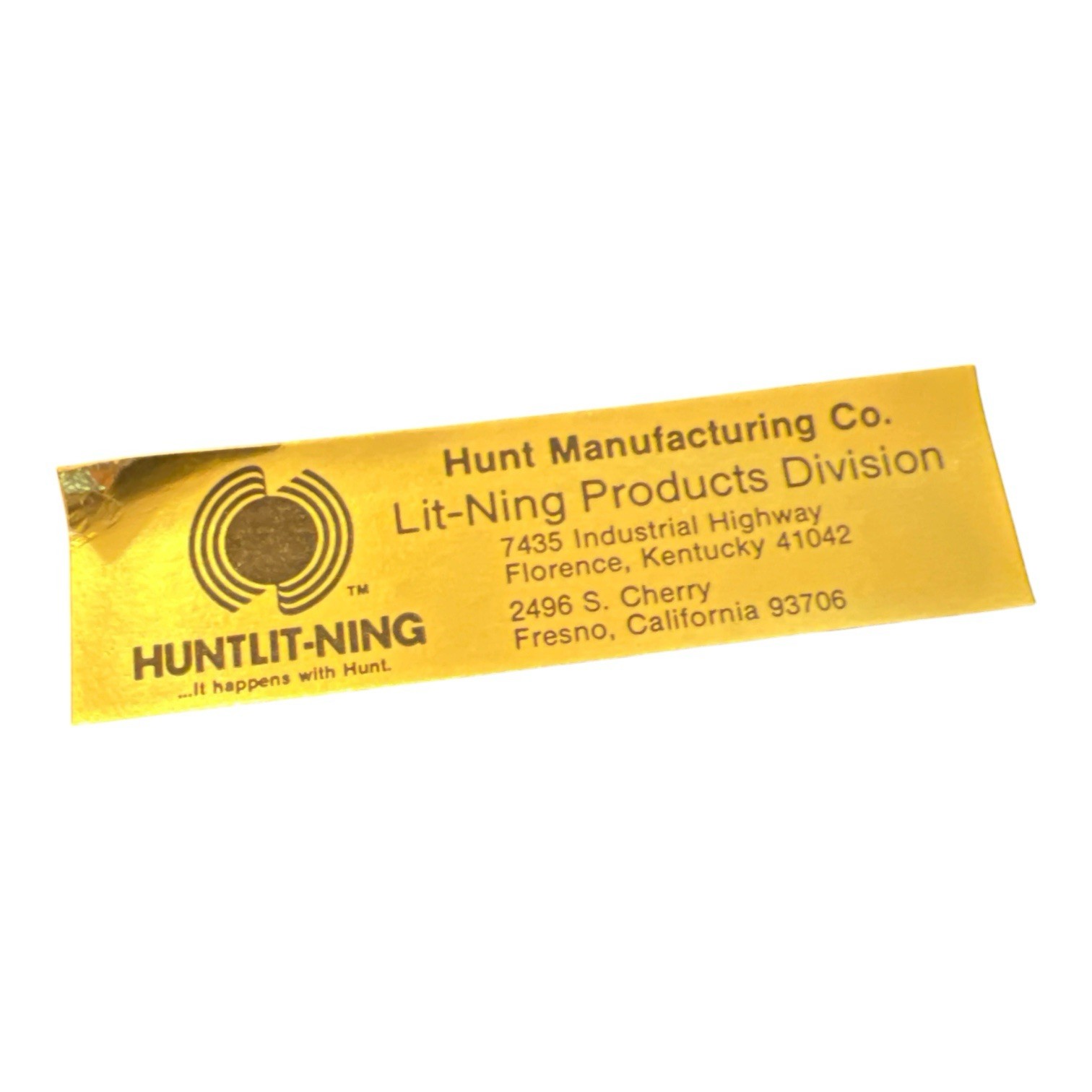Hunt Lit-ning Industrial Metal Desktop Organizer Letter Tray Vintage MCM Black