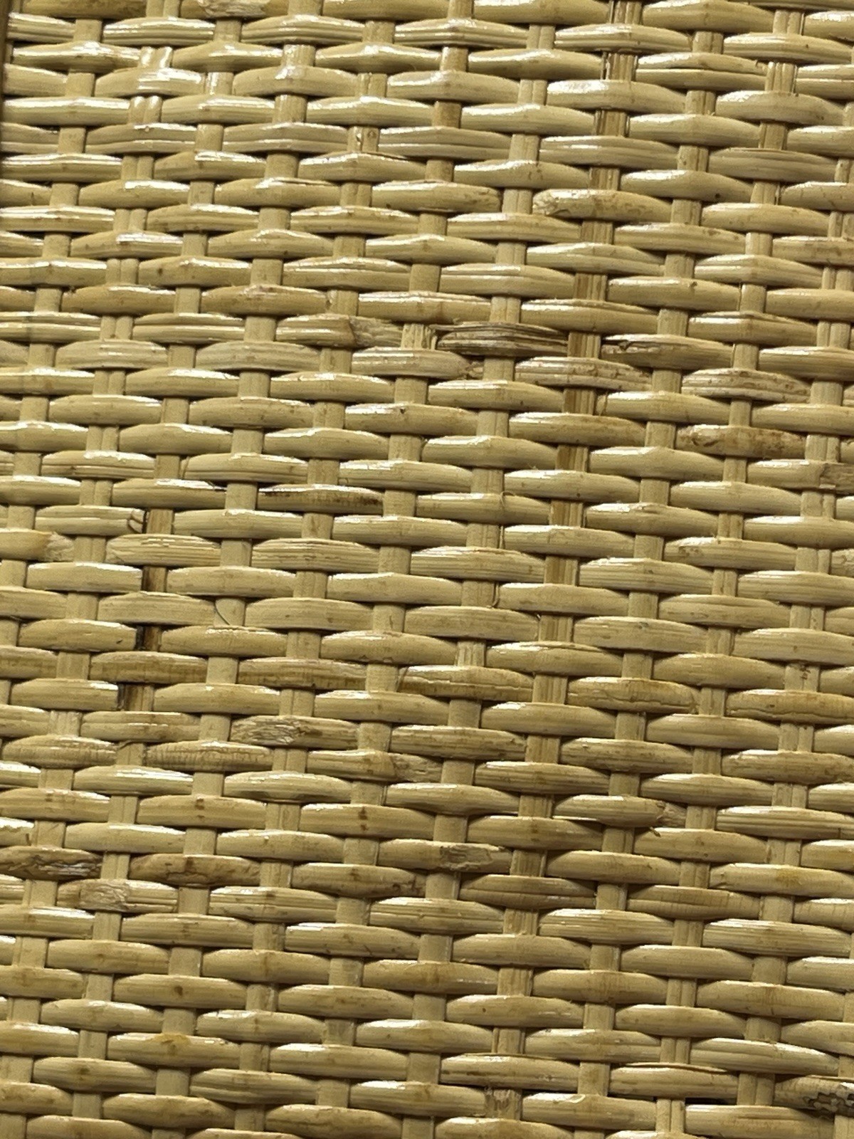 Vintage Woven Organizer Desk Letter Holder Wicker Rattan Mid-Century Bohemian