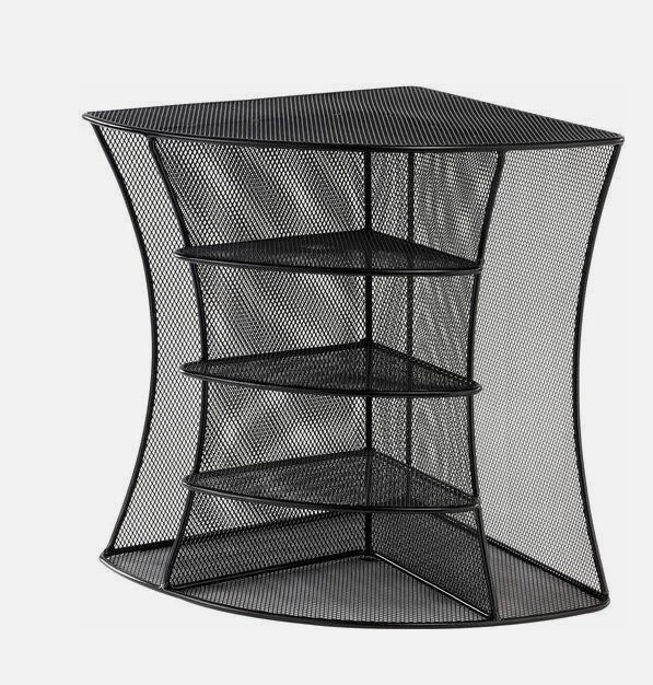 Safco Onyx Mesh Corner Organizer 3261BL 13″Gx15?Lx11″W(S)