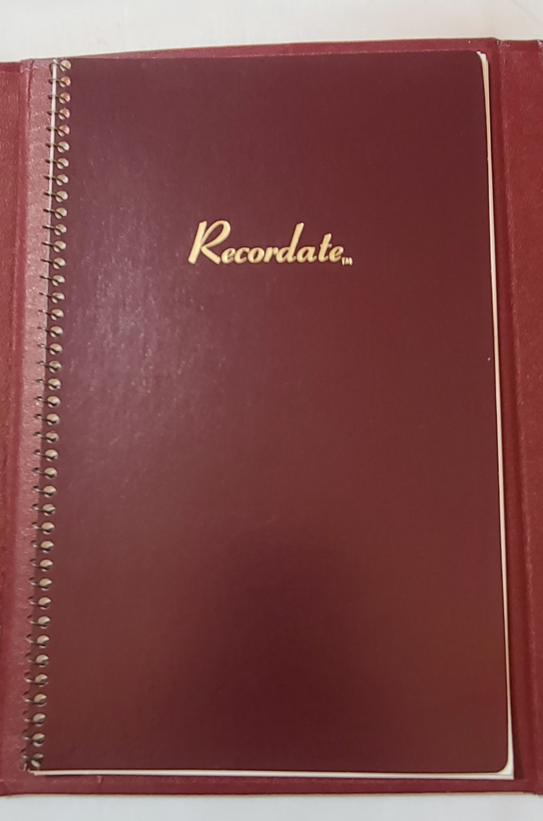 Recordate Trifold Document Holder & Message Recording Album Record Keeping Book