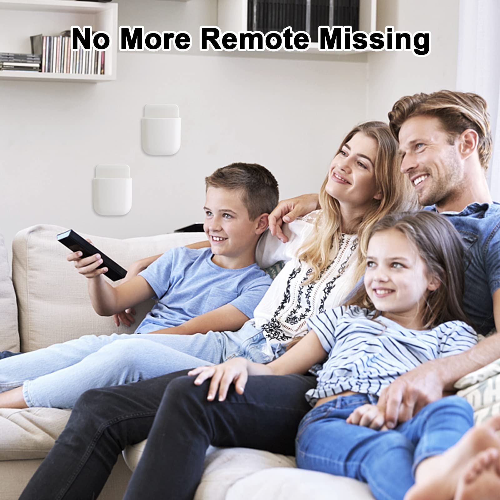 3 Pcs Remote Control Holder Wall Mount Self Adhesive Remote Case Hole-Free St…