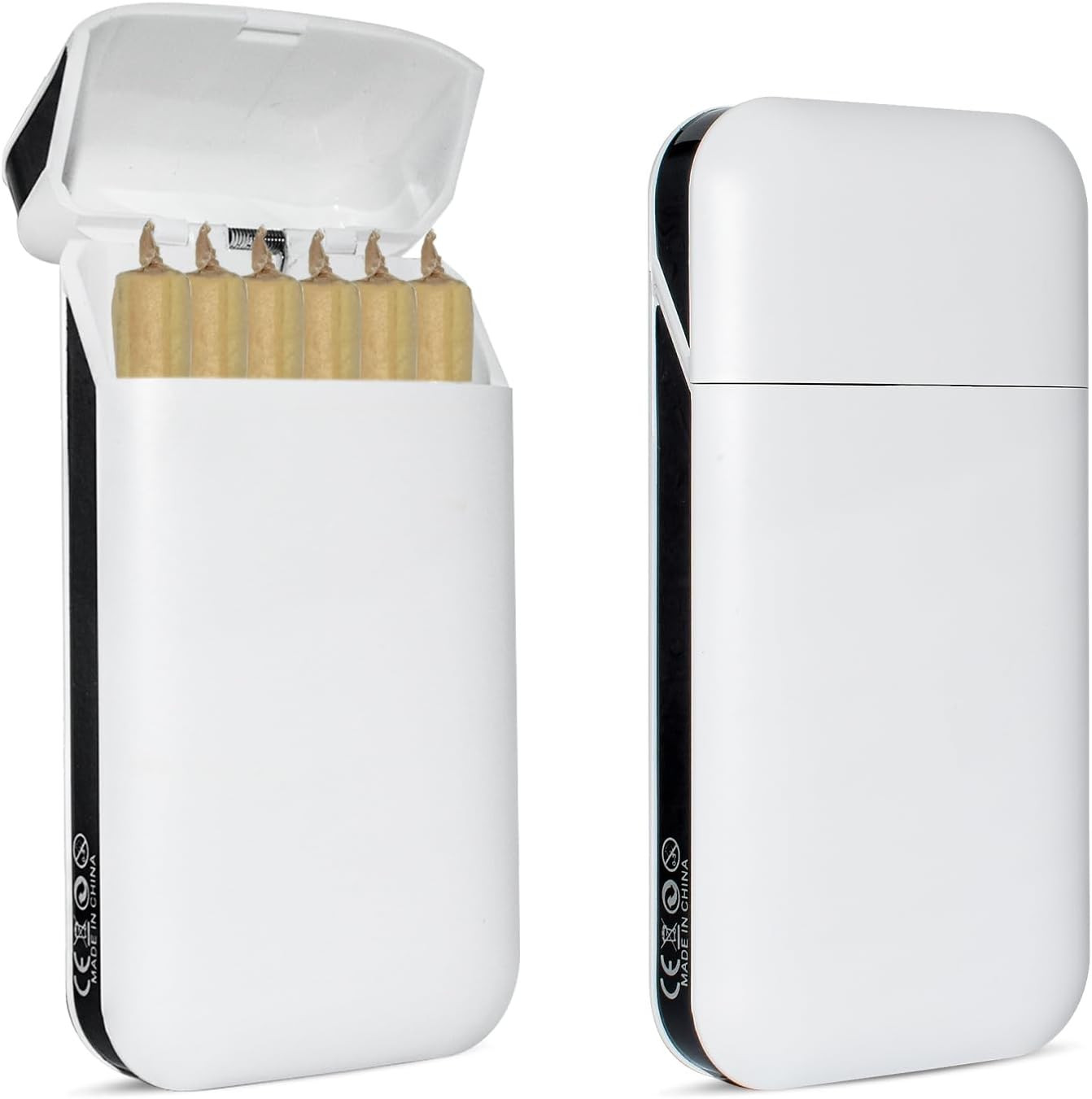 Extra Large Pre-Roll Paper Storage, Simple White Box, 110MM Large Capacity