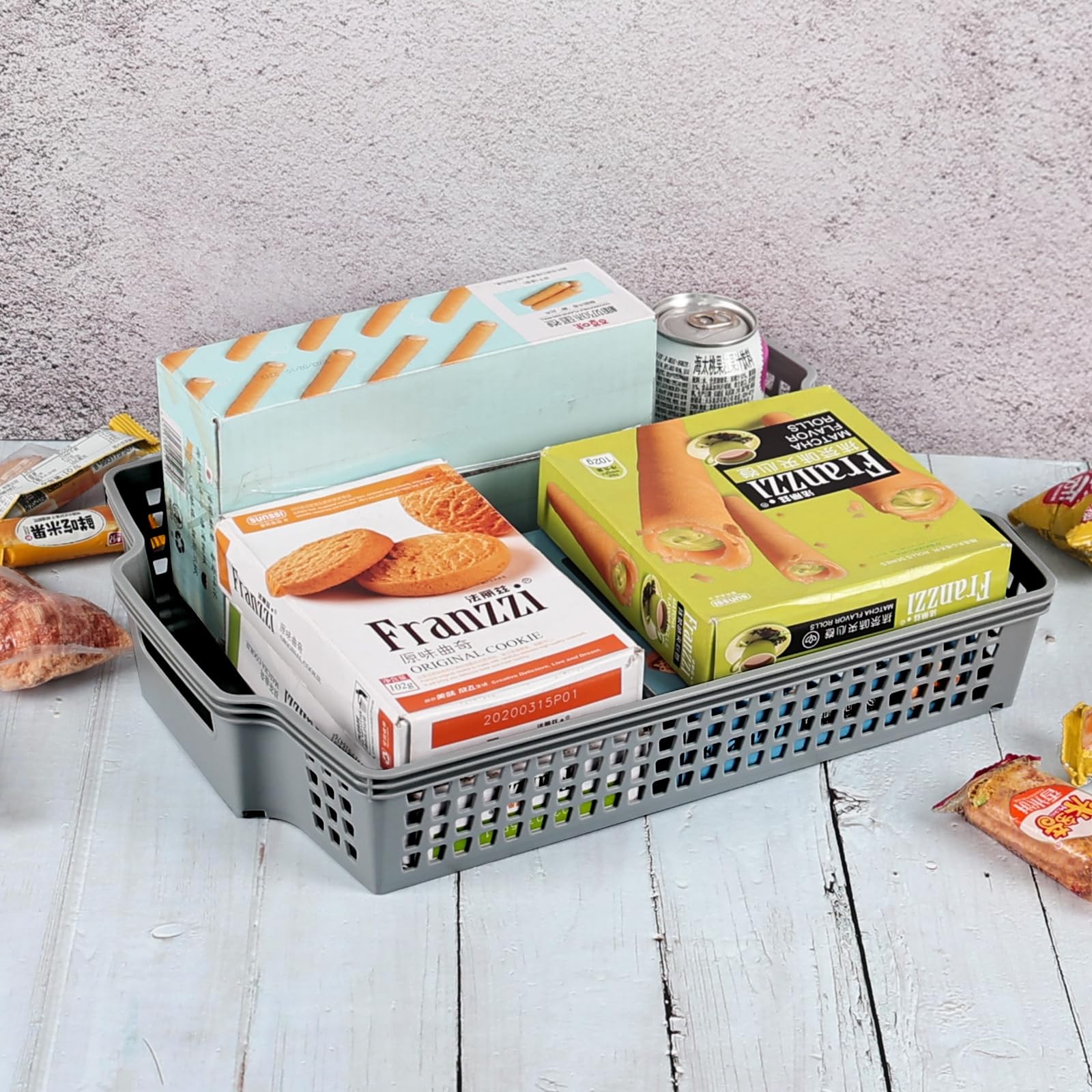 6 PCS Plastic A4 Paper Organizer Tray Stackable File Document Letter Basket