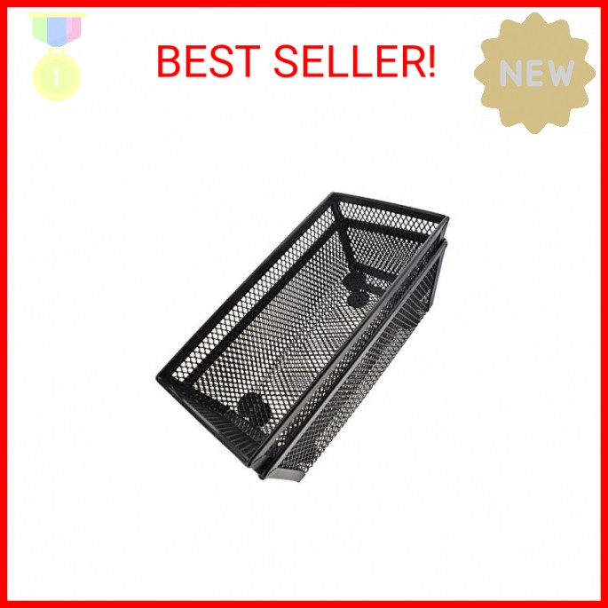 HAHIYO Stackable Mesh Tray Cup 6 x 3 x 2 inches Sturdy Container for Desk Drawer