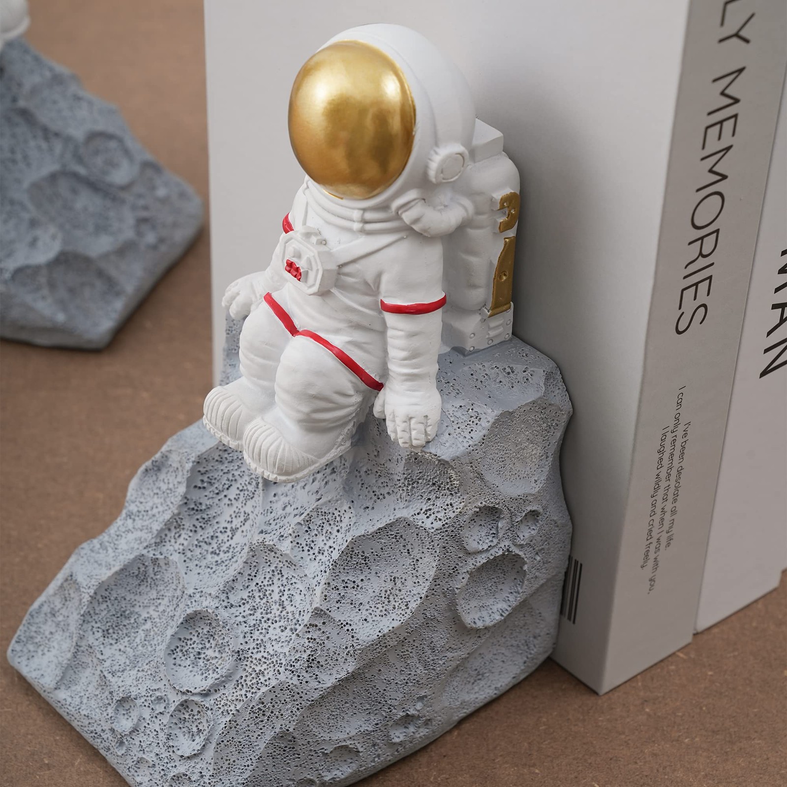 Astronaut Book Ends to Hold Books, Astronaut Decor, Space Themed Bedroom, Des…