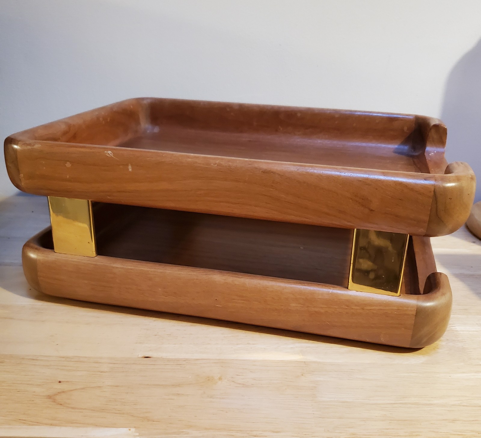 Mid-Century Eldon Woodline Desk in Oak, Series 6500