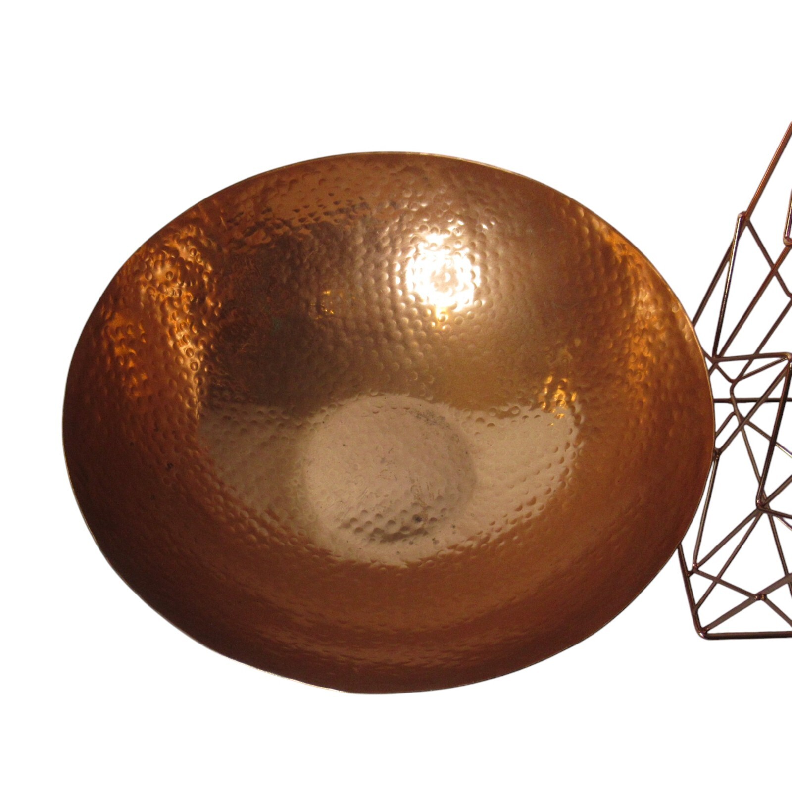NEW Copper Bowl and Hanging File Desk Organizer Home Office Decor Lot of 2