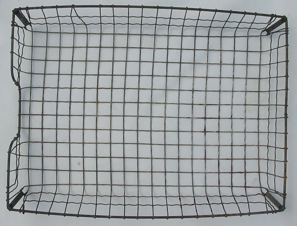 Vintage Office Desk Top Wire Tray File Basket Letter Paper Sorter Primitive