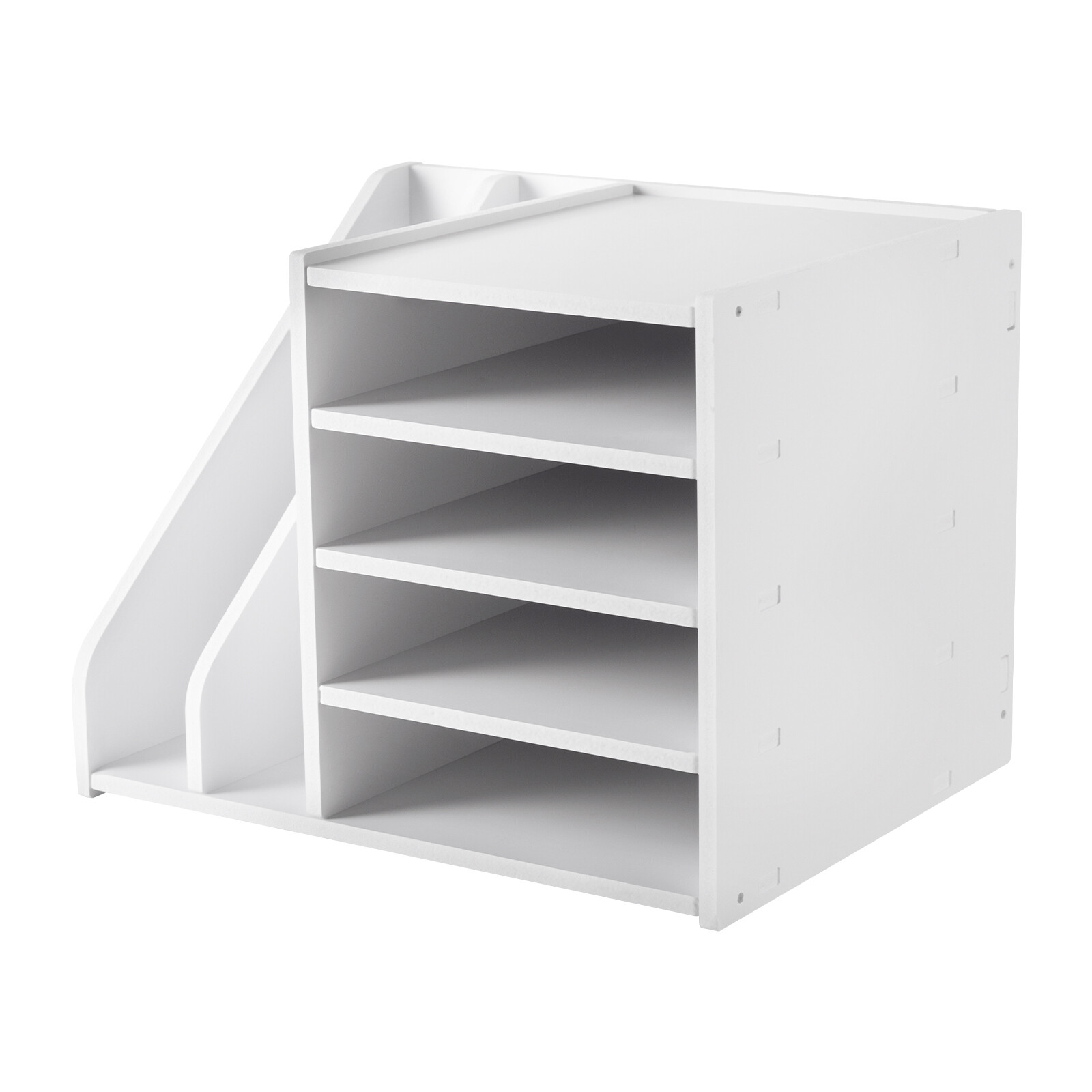 6-Tier PVC File Holder Organizer with Ample Storage Space, 15.35″ x 12.16″