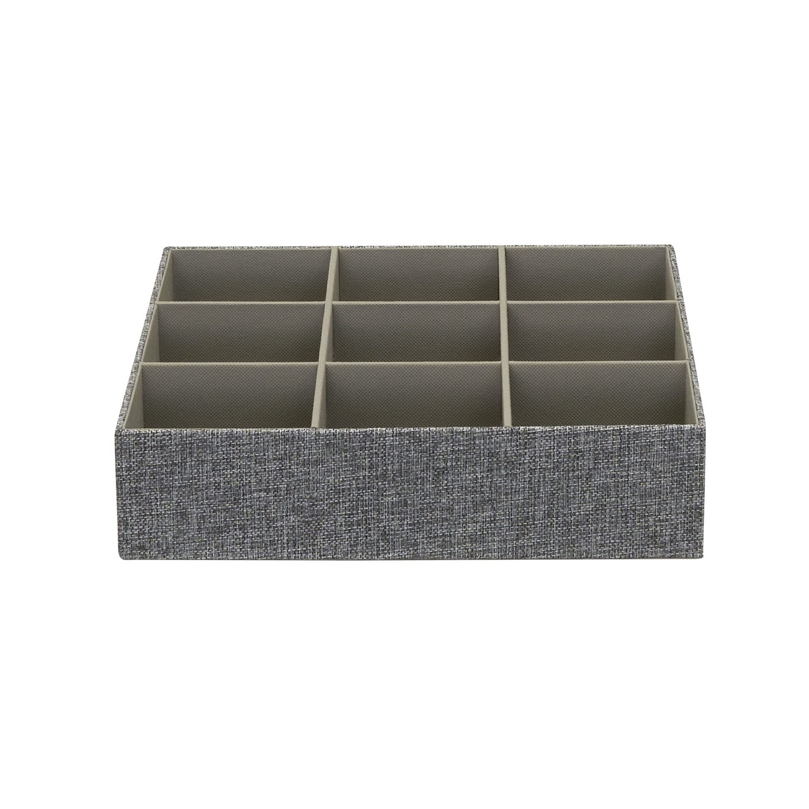 Household Essentials 3 Piece Drawer Organizers Starter Set, Graphite