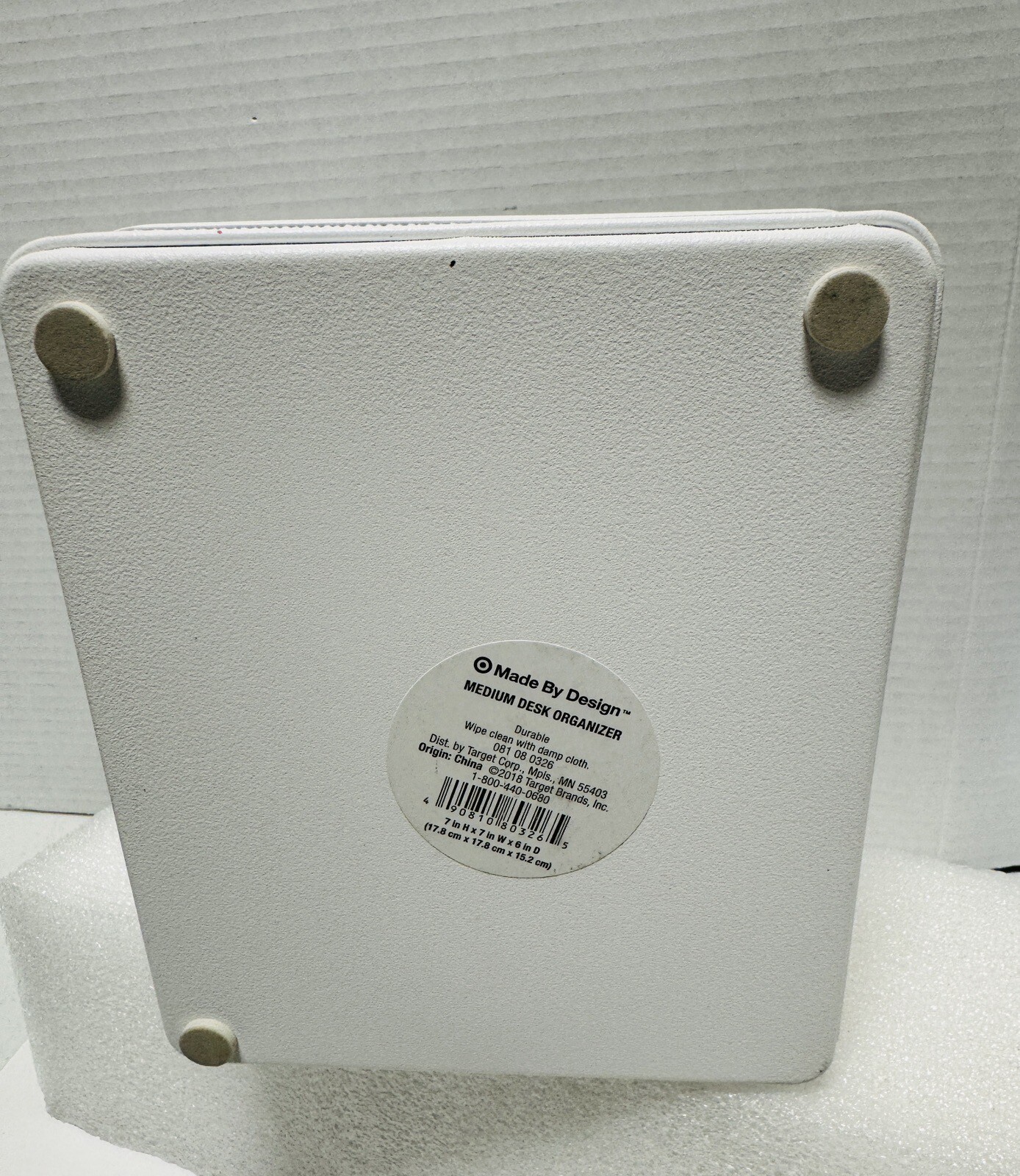 Metal Mesh Desktop Organizer Stand White Target Missing A Bumper 7x7x6