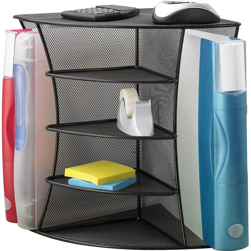 Lightweight Corner Desk Organizer Office Supplies Storage & File Management New