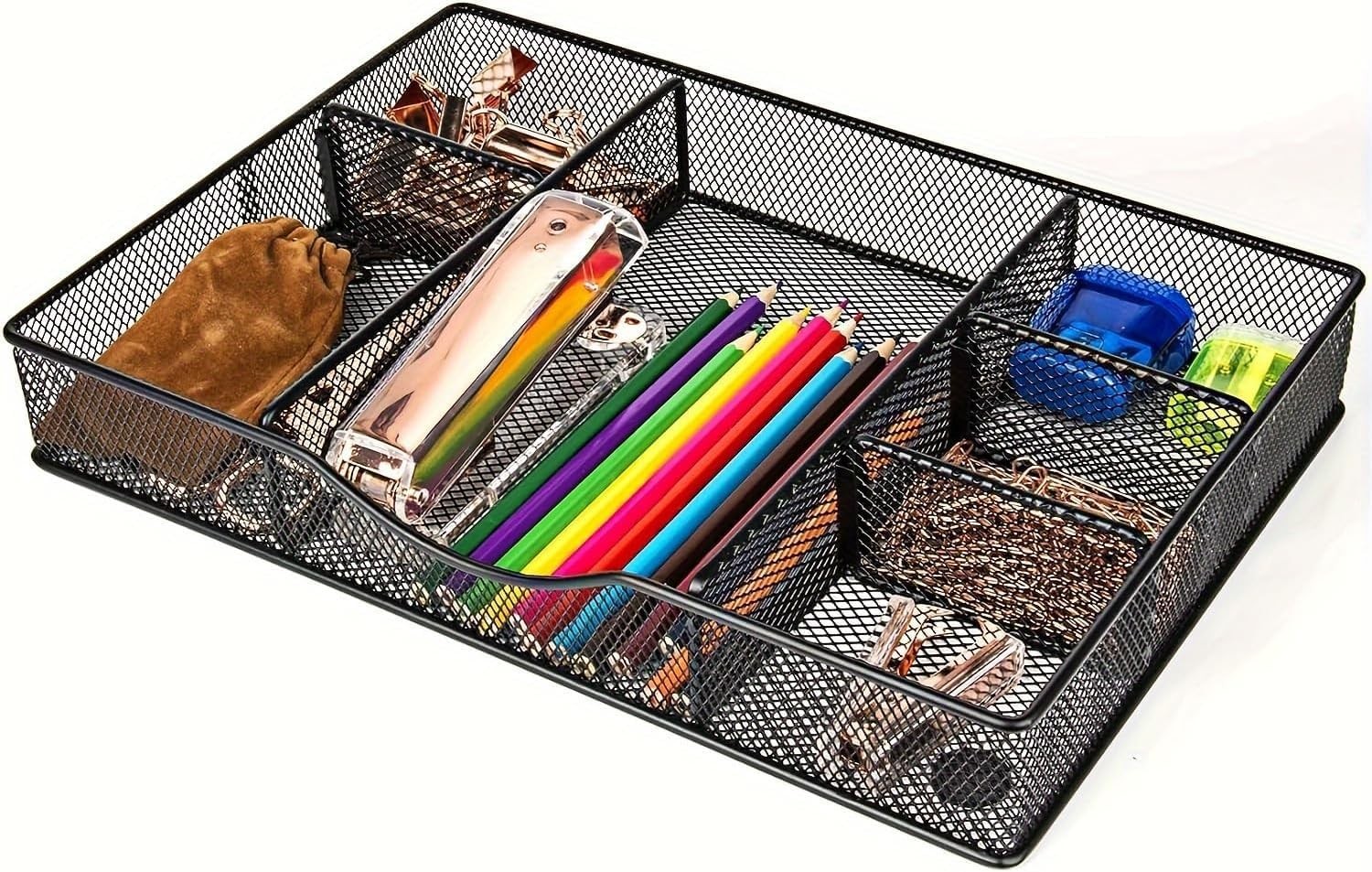 VyGrow Desk Drawer Organizer Tray, Metal Mesh Organizers 1PC Medium