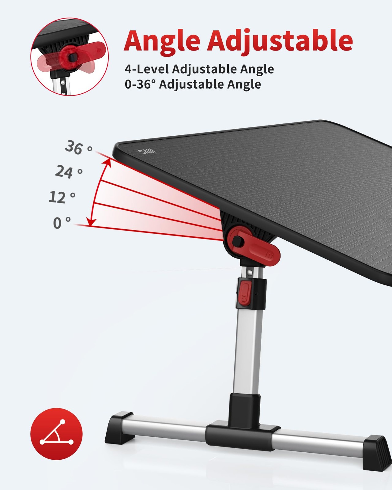 Laptop Desk Table Saiji Adjustable Laptop Stand Portable Lap Desks Foldable