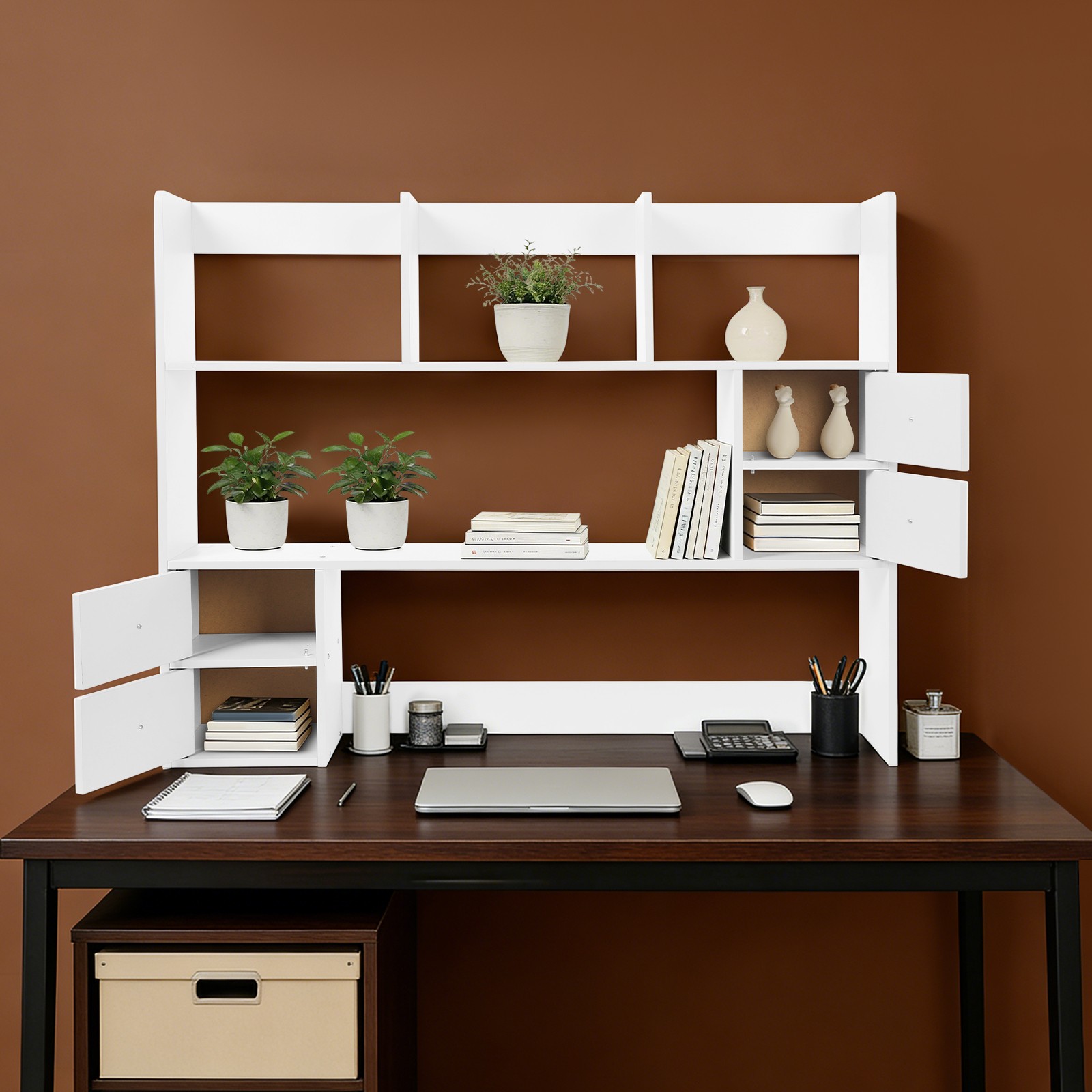 Desktop Organizer Office Storage Rack Desktop Shelf Rack