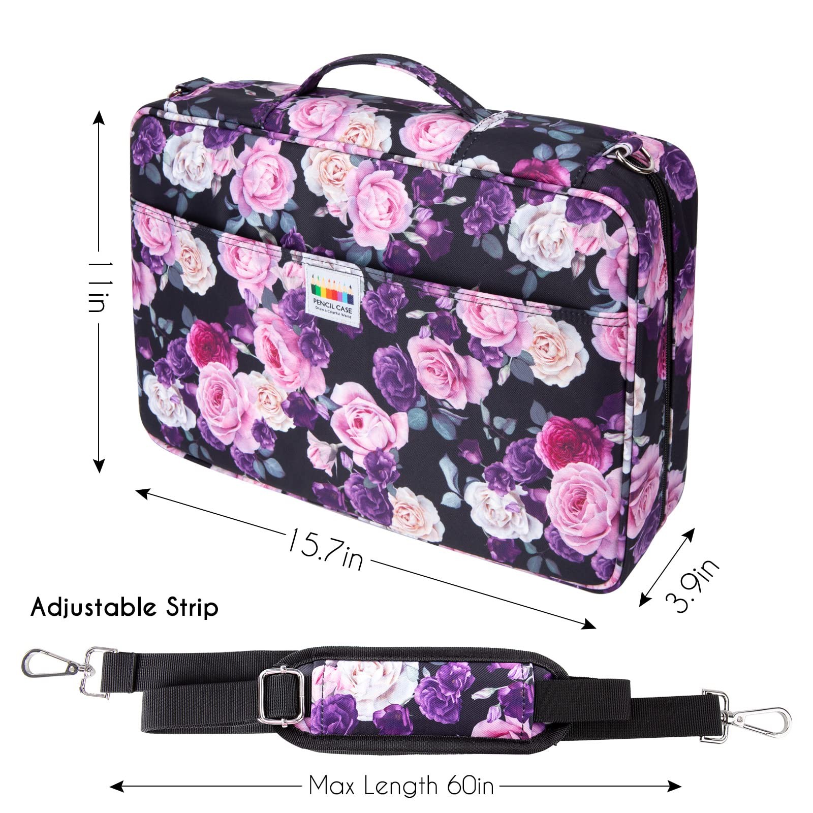 480 Slots Colored Pencil Case – Big Capacity Pen Case Organizer with Multilay…