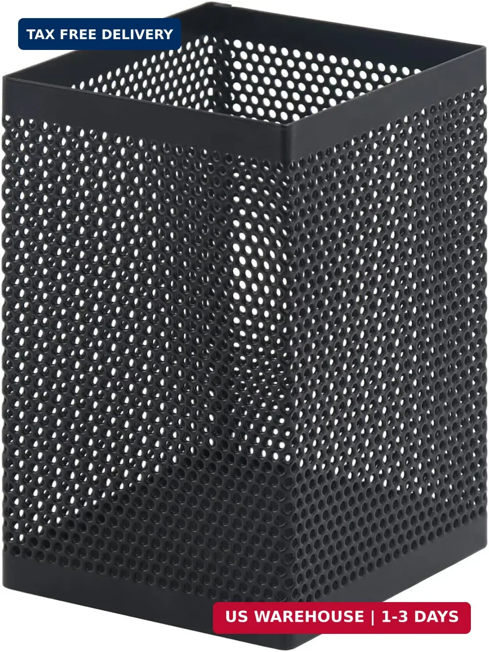 Comix Mesh Pen Holder Desk, Wire Pencil Holder with Foam Pad and Non-Slip Bottom
