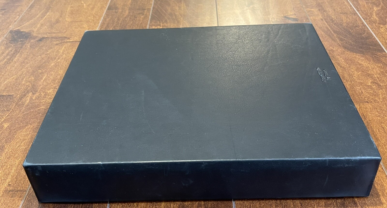 Leather Desktop Tray BOSCA Black Nappa Vitello 13″ x 10.5″ x 2″