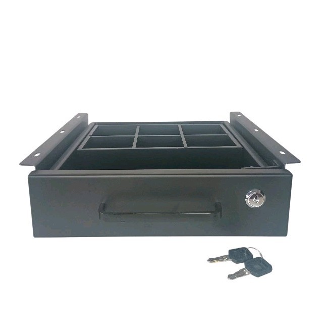 Under Desk Drawer Slide-Out – Lockable Metal Storage Drawer With Organizer Box