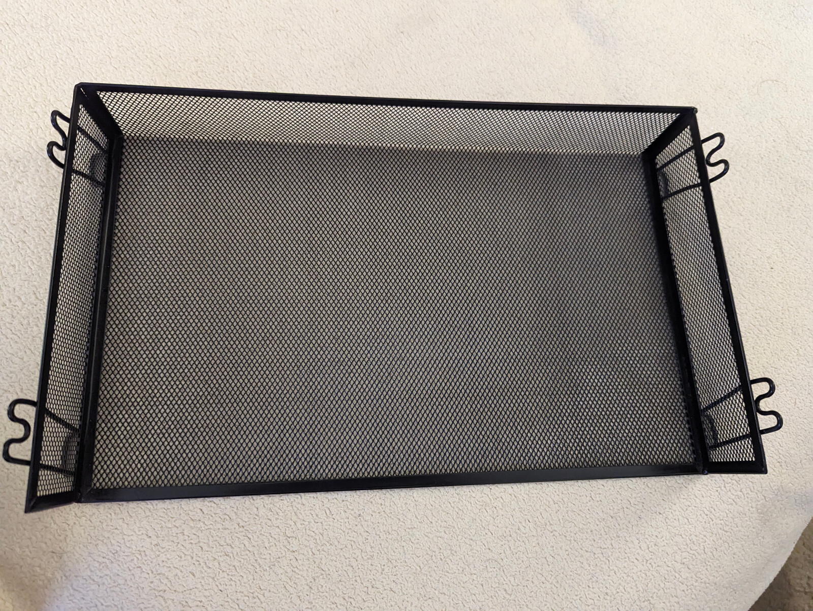 8.5 x 14 inch Black Metal Tray for Hanging File Folders or Paperwork