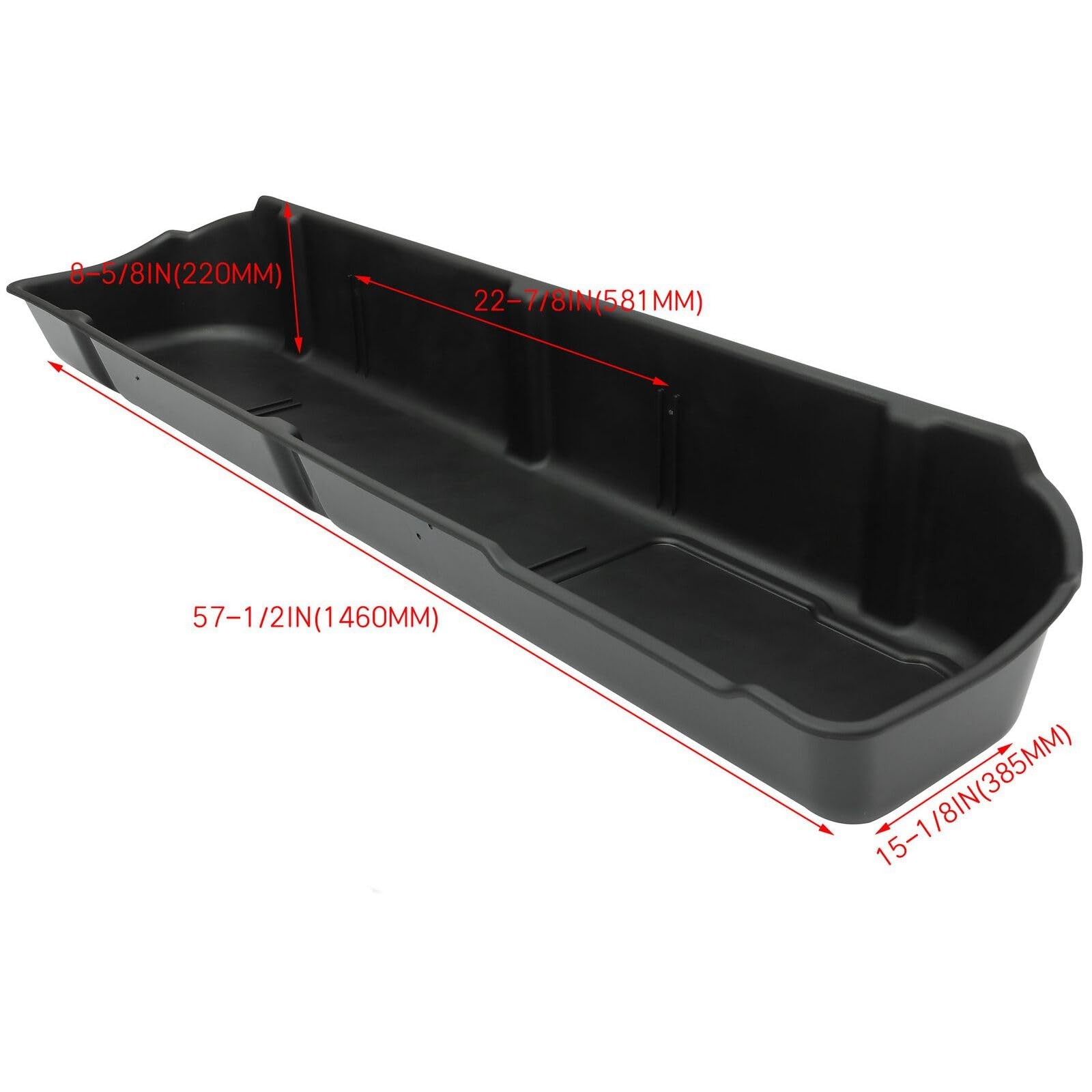 Ford F150 2009-2014 Super Crew Underseat Storage Box Plastic w/o Subwoofer