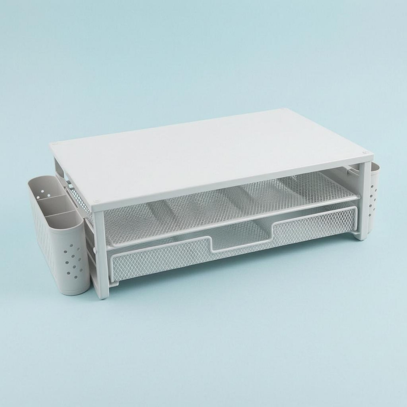 Monitor Riser with Drawer Stable Desktop Monitor Riser Ergonomic for Workspace