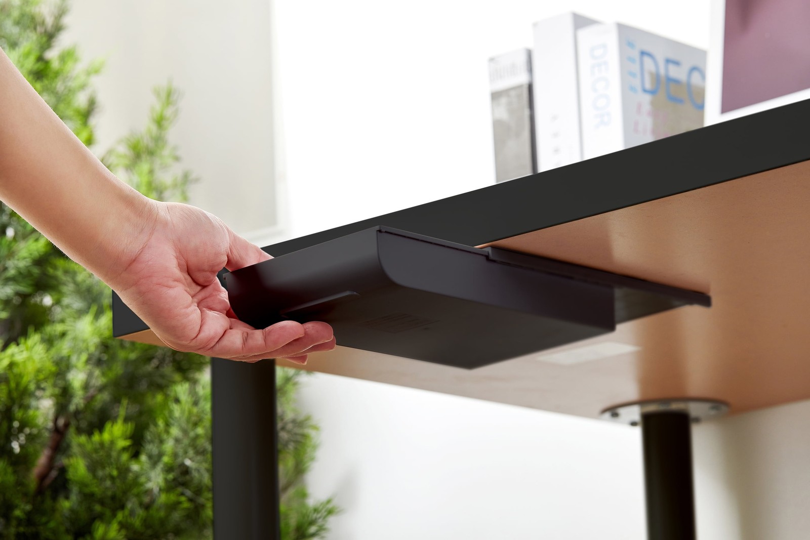 Konnect Under Desk Drawer Organization Self-Adhesive Organizer Under Desk