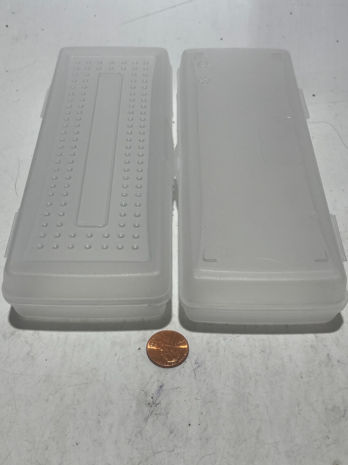 Sparco Clear Mini Pencil Box Polypropylene 5 Each