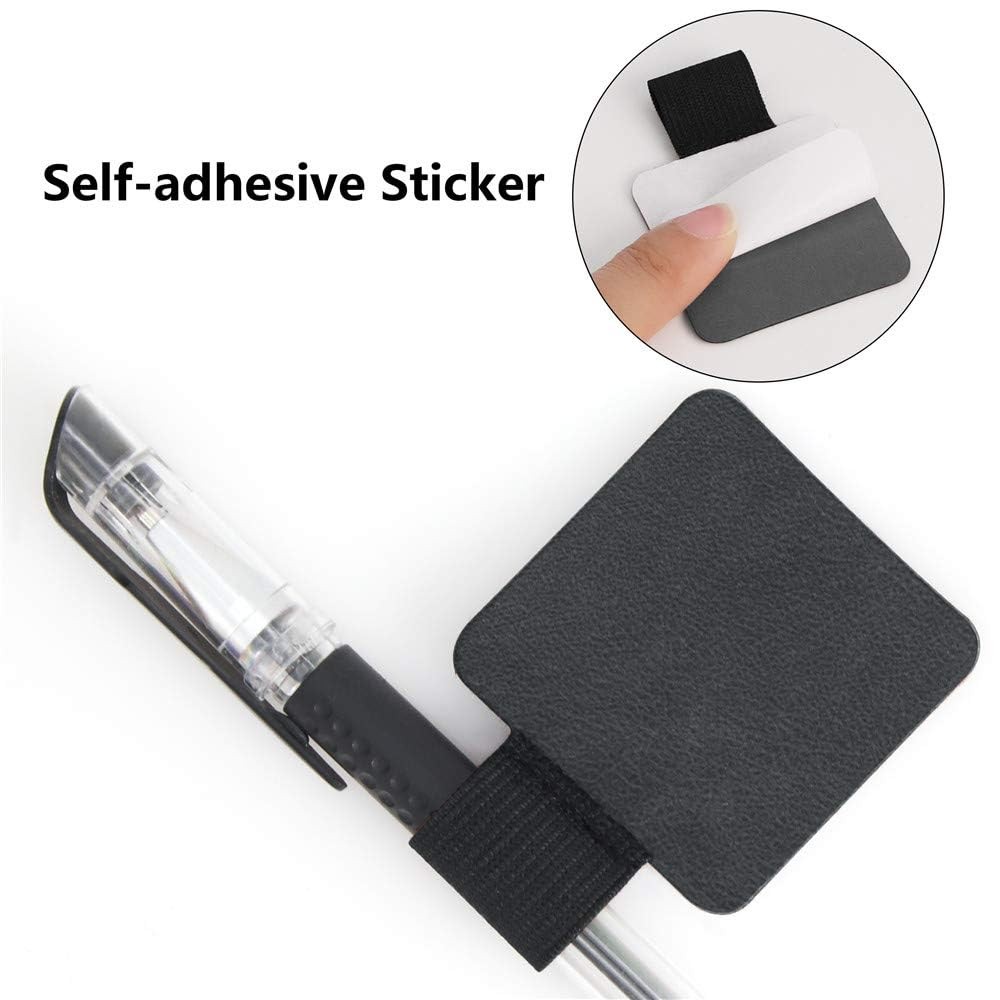 12 Pack Notebook Pen Loop Holder Self-Adhesive Pen Holder Pencil Holders