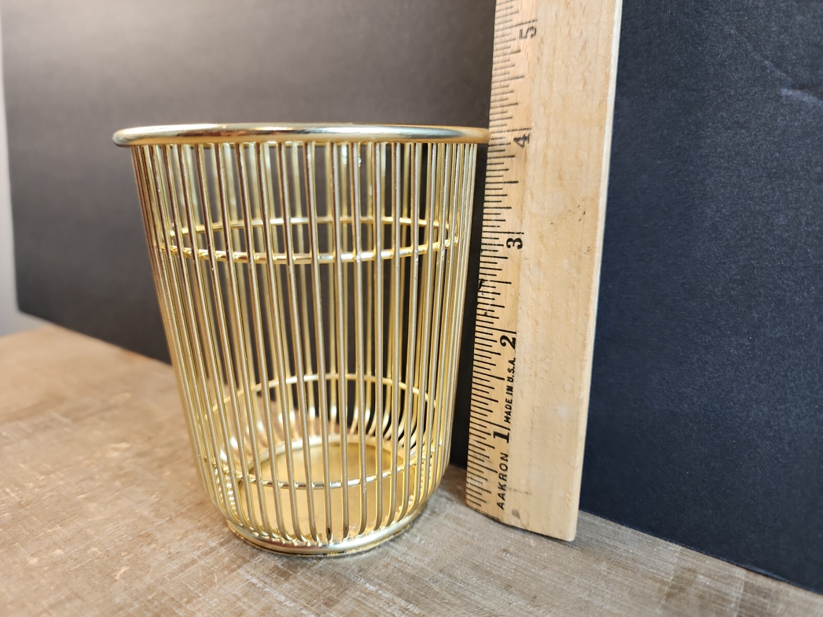 Pencil and Pen Office Desk Cup, Wire Metal, Gold Color Target 2018