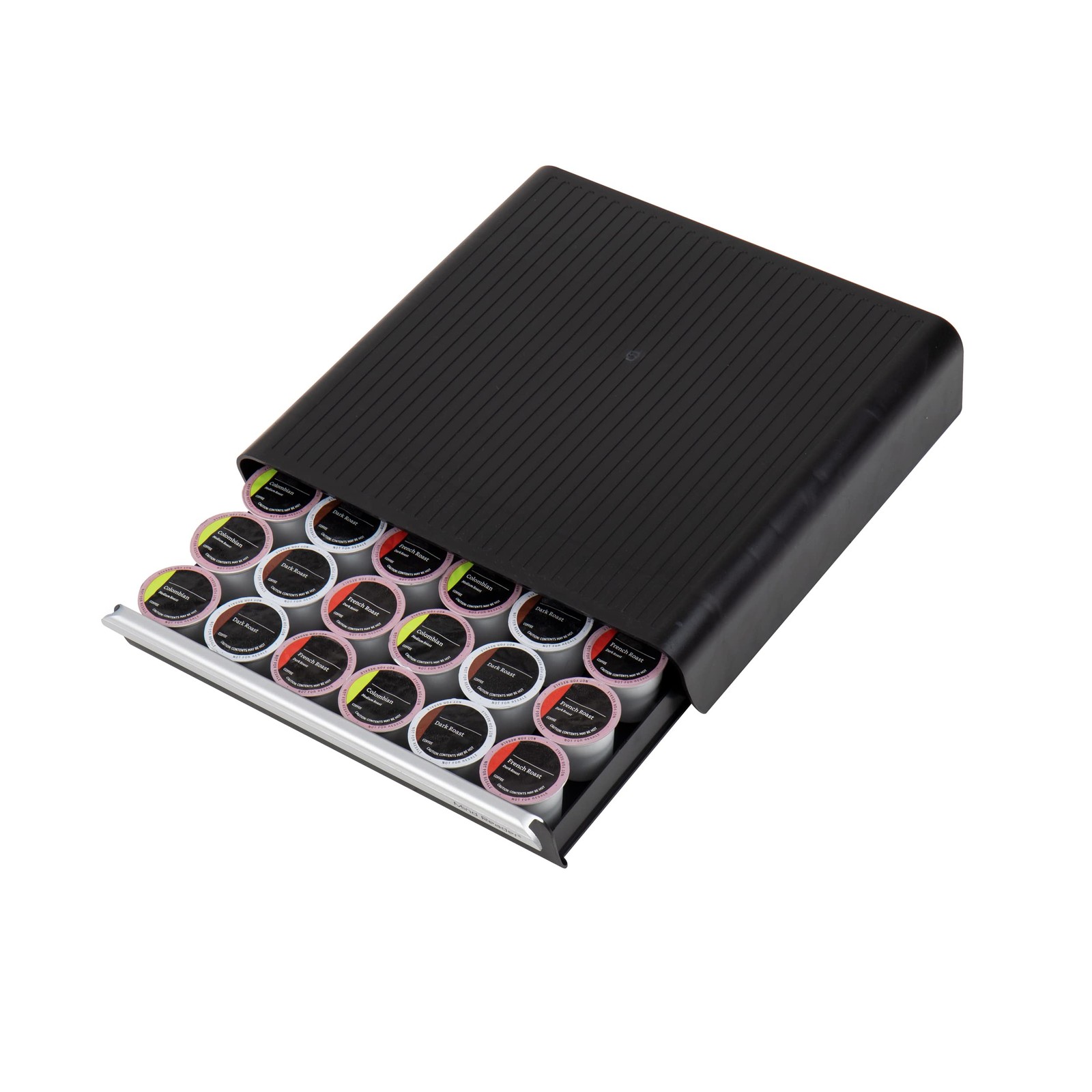 Mind Reader Single Serve Coffee Pod Drawer for 36 36 Capacity, Black