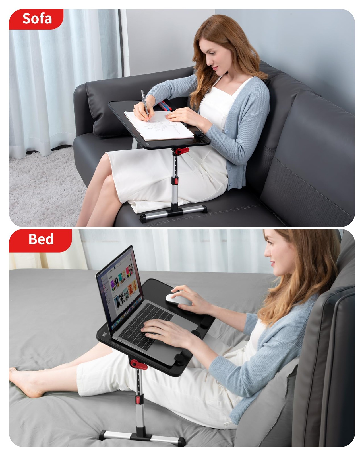 Laptop Desk Table Saiji Adjustable Laptop Stand Portable Lap Desks Foldable