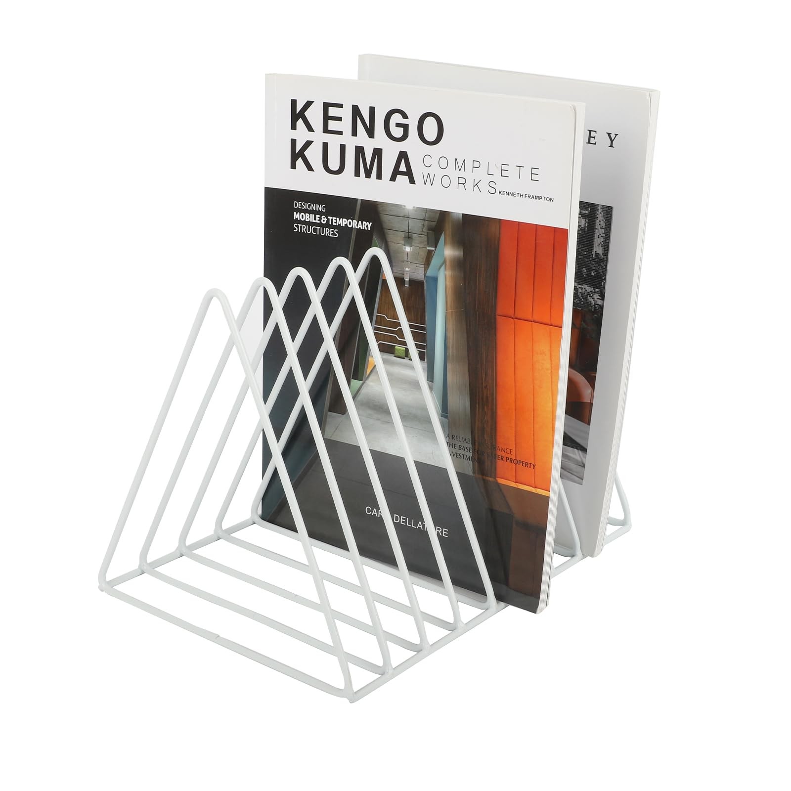 Vinyl Record Holder Storage, 9 Slot Metal Magazine Book Album Display Rack, S…