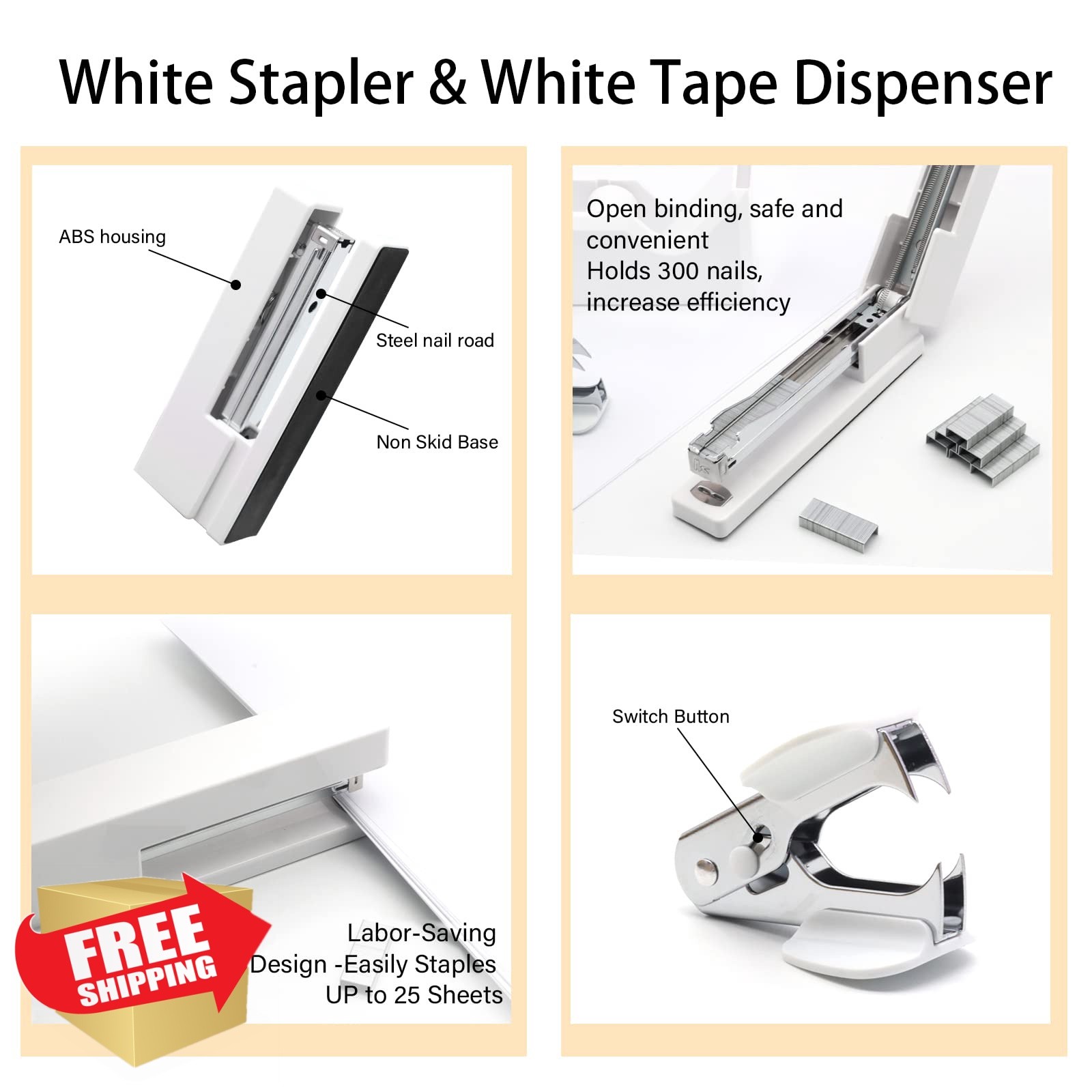 Shellvcase White Desk Accessory Set