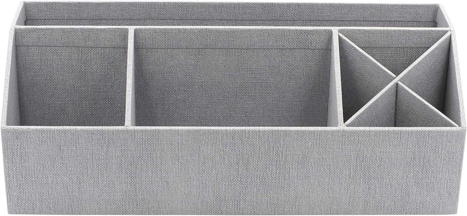 Bigso Elisa Desktop Organizer | Durable Office Desk Organizer | Canvas Gray