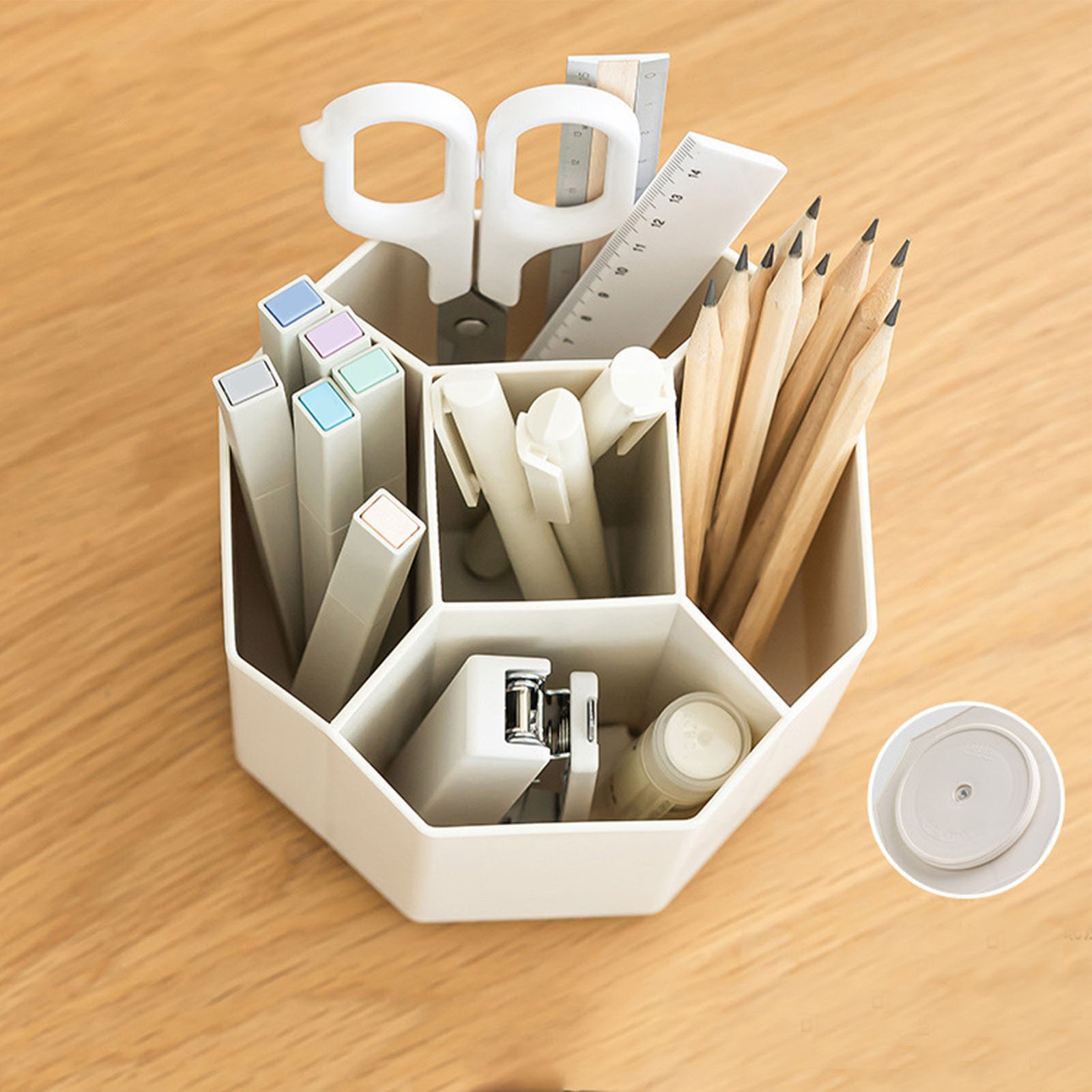 Multifunctional Rotating Desk Organizers For Home Office Decor Easy To Use
