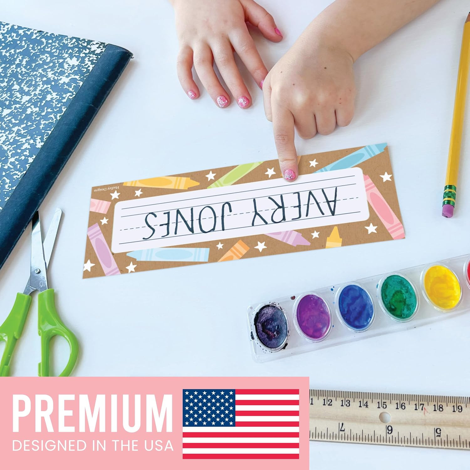Desk Name Tags for Classroom – 36 Student Desk Name Plates for Classroom Decor,