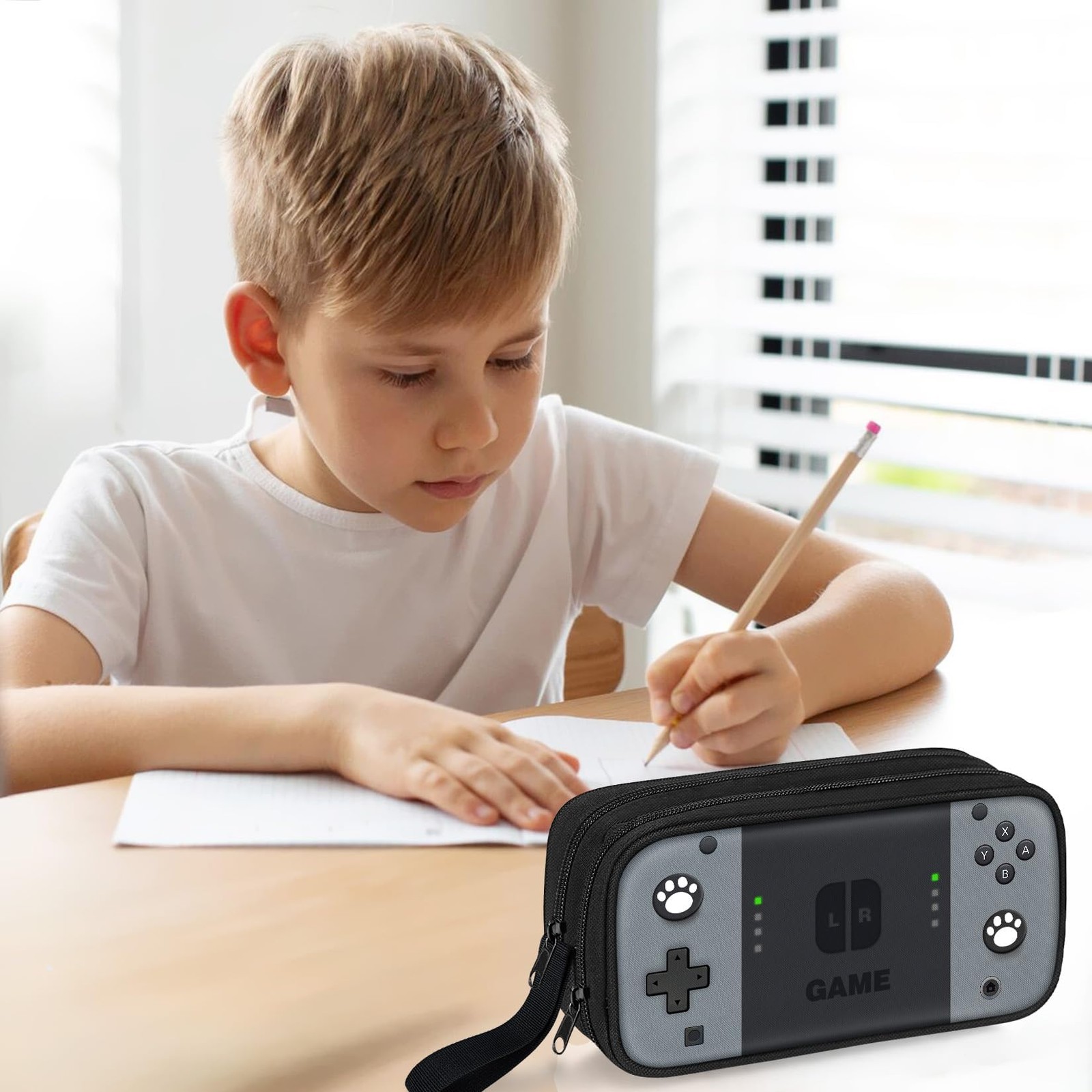 Gamer Pencil Case for Boys, Large Boys Pencil Pouch for Kids Teens School, Bi…
