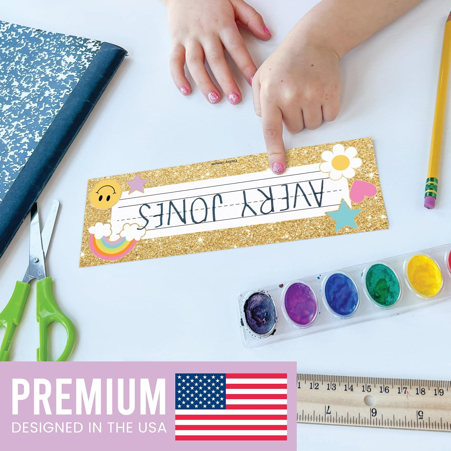 Desk Name Tags for Classroom – 36 Student Desk Name Plates for Classroom Decor,