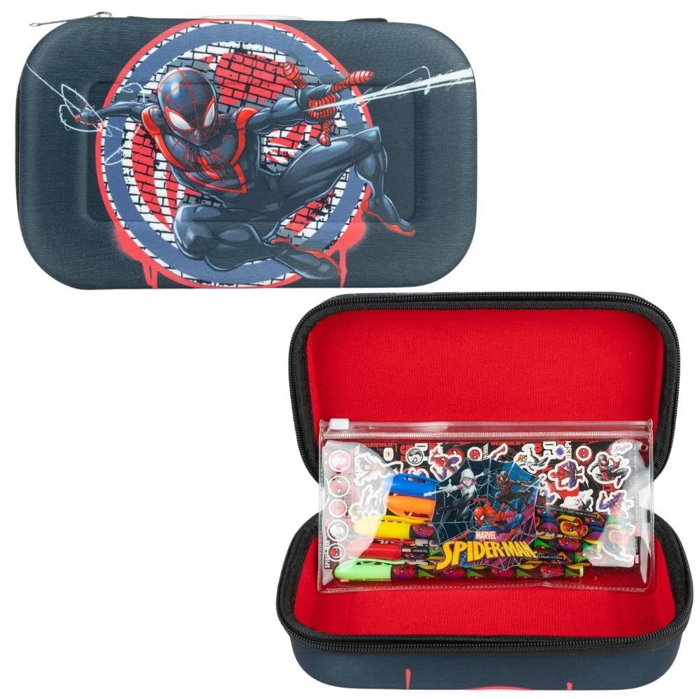 Marvel Avengers Spiderman Pencil Case Set with Stickers and Gel Pens for Kids…